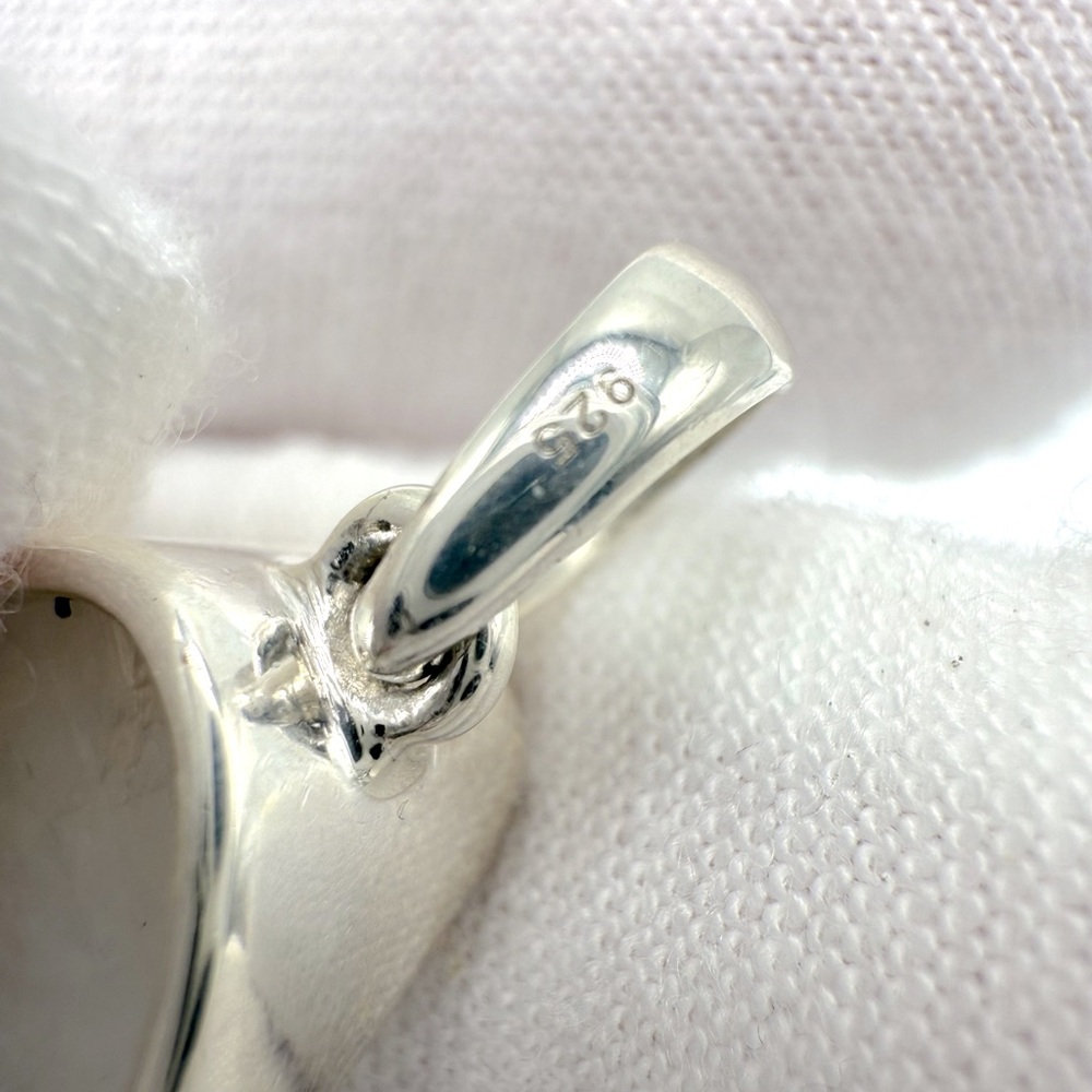 Rainbow Moonstone Rough .925 Sterling Silver Pendant - Picture 10 of 16